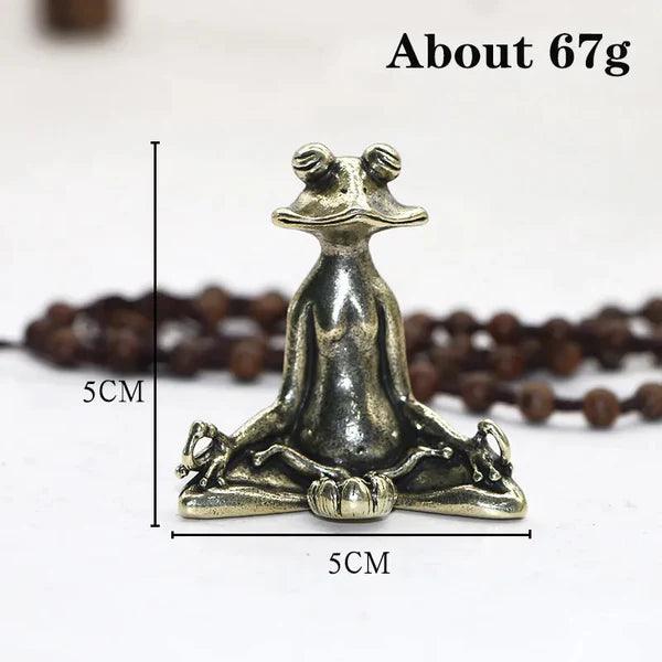 Estatua de Yoga Sapo Budismo | Queimador de Incenso | 5cm - Yogai