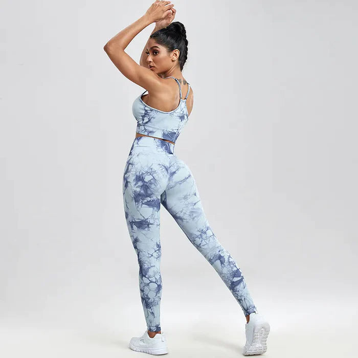 Kit 3 Peças Conjuntos de Yoga sem Costura | Sutiã Short e Calça Legging - Yogai