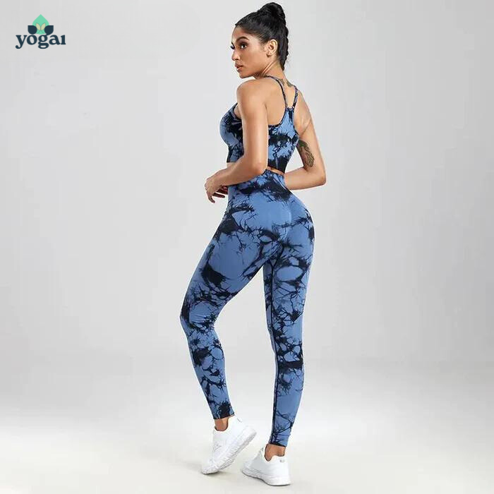 Kit 3 Pe as Conjuntos de Yoga sem Costura Suti Short e Cal a Legging