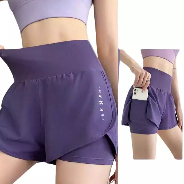 Short Esportivo Yoga com Bolso para celular | Calção para Yoga - Yogai